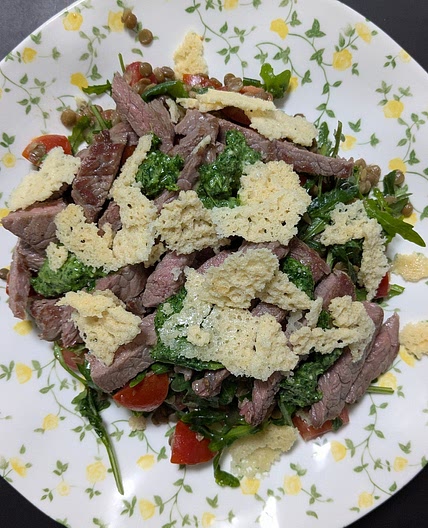 PILLARD DI MANZO IN INSALATA E LENTICCHIE