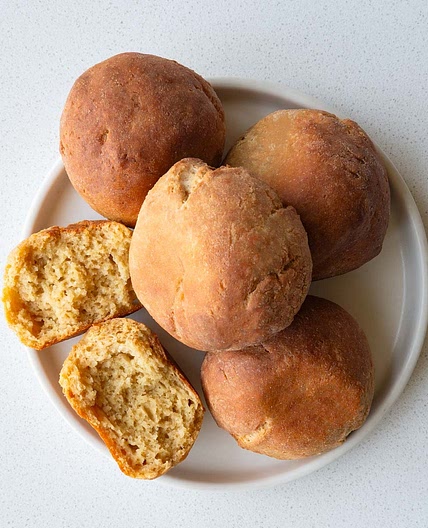 Easy High-Protein Bread Rolls (No Yeast)
