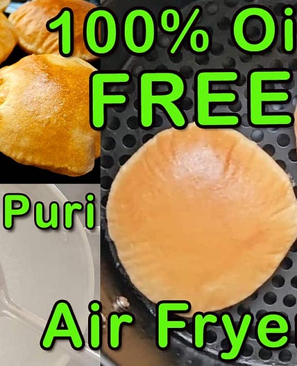 Healthy Oil-Free Puri Recipe: Air Fryer Water Puri Hack