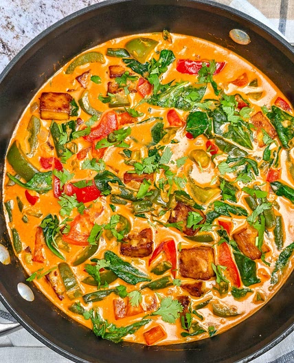 Panang Curry with Crispy Tofu