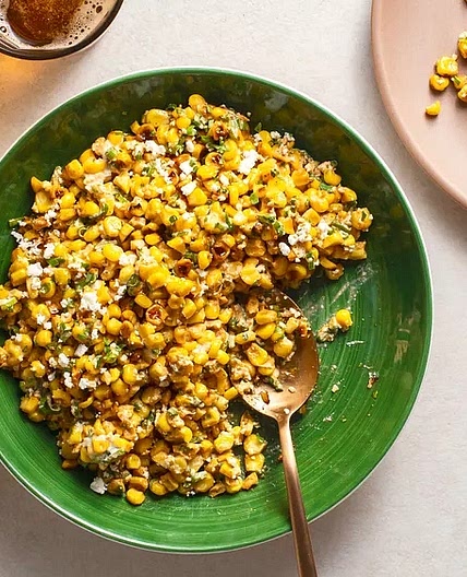 Creamy Grilled Corn Salad