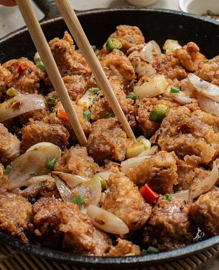 Salt & Pepper Pork Chop Bites
