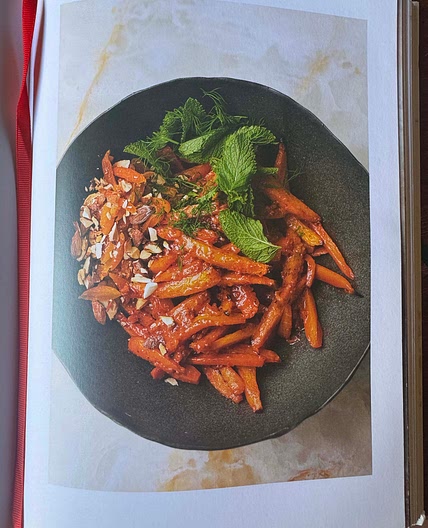 Roasted carrot salad with Chamoy 