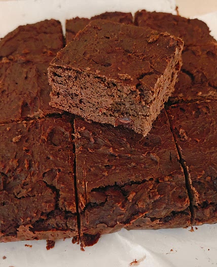Red Bean Chocolate Brownies