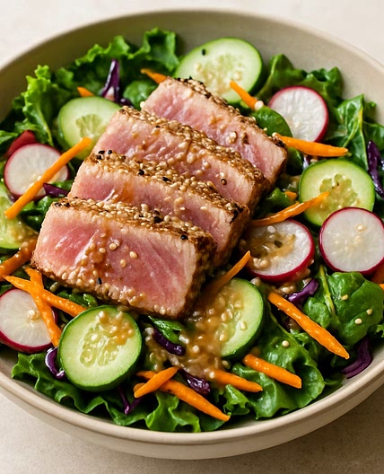 Sesame Miso Tuna Salad