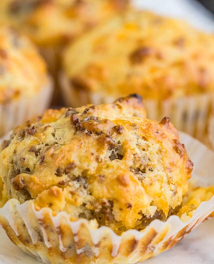 Small Batch Sausage Muffins