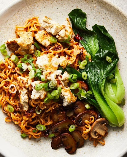 Spicy Mushroom and Tofu Mazemen