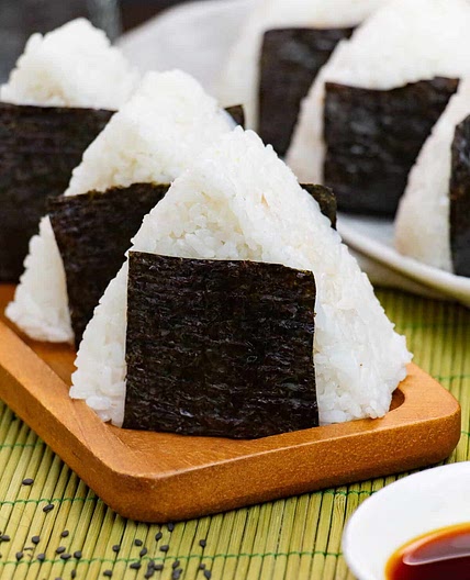 Classic Japanese Onigiri with Tuna