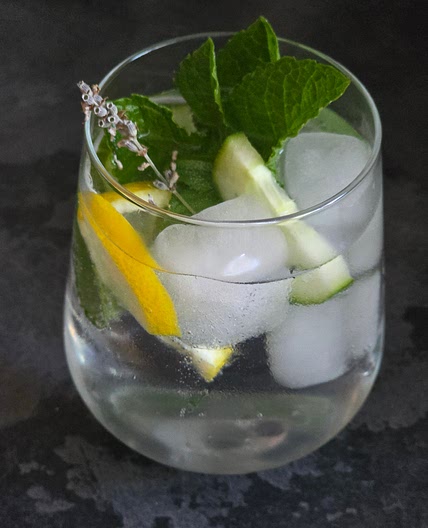 Tonic & lemonade cooler drink (gin optional)