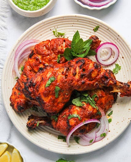 My Mom's Authentic Tandoori Chicken Recipe (Oven or Grill)