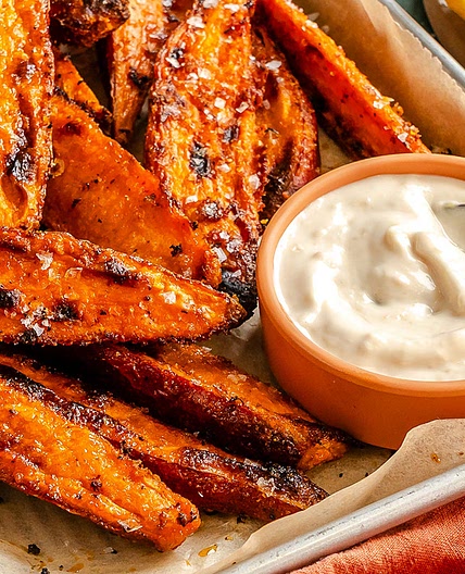 Crispy Baked Sweet Potato Wedges (with Cornstarch)