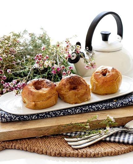 Manzanas asadas al horno con salsa de Toffee
