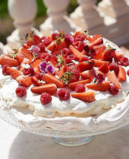 Pavlova aux fraises