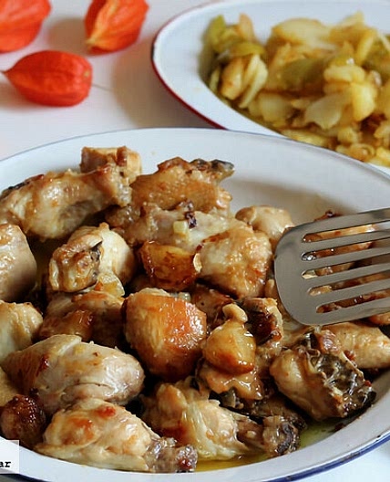 Pollo al Ajillo adaptada