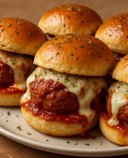 Meatball Parmesan Sliders