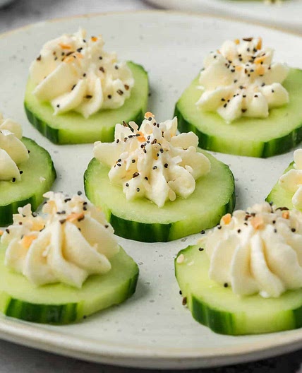 Everything Bagel Cucumber Bites