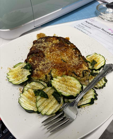 Zucchini Quiche with Quinoa Crust