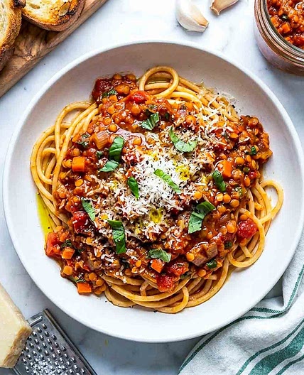 Red Lentil Bolognese