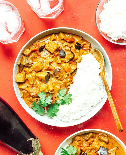 Indian-Style Eggplant Coconut Curry