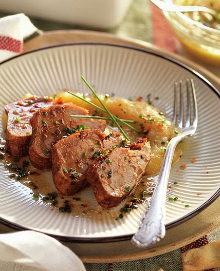 Solomillo de Cerdo con Compota de Manzana
