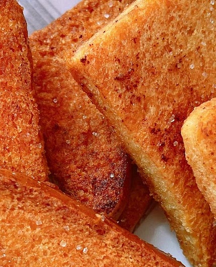 Crispy Baked Honey Butter French Toast