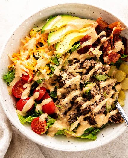 Big Mac Salad Recipe (Easy High Protein Dinner)