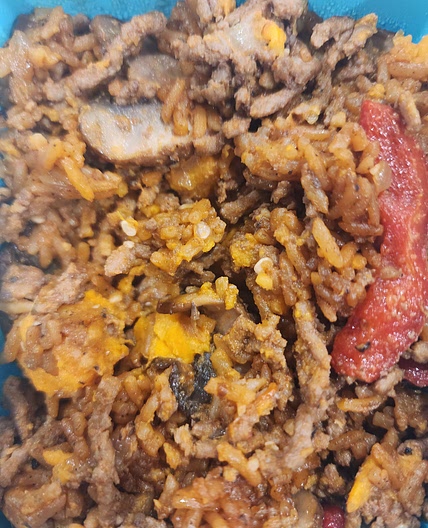Spicy Ground Beef & Sweet Potato Bowl