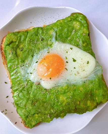 Baked Avocado Toast with Runny Egg Recipe