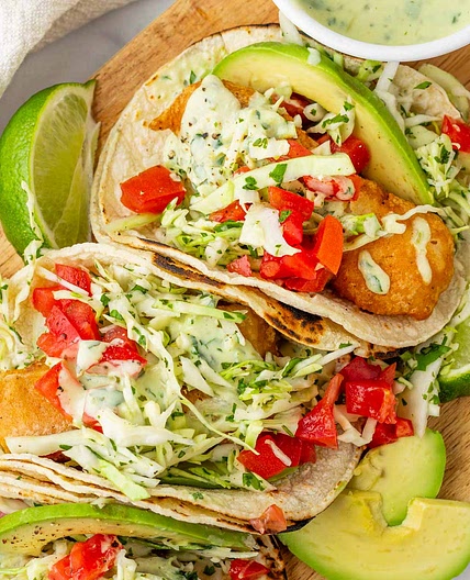 Fried Baja Fish Tacos (Beer Battered)