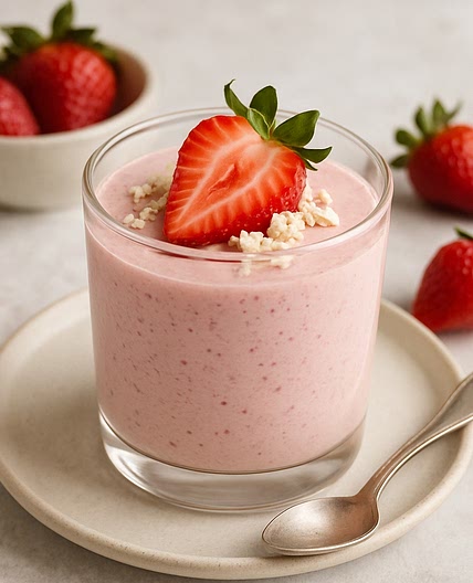 Probiotic Strawberry Mousse