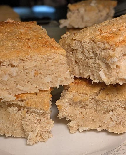 Air Fryer Coconut Blondies