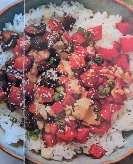 Hoisin Sweet Potato & Mushroom Bowls