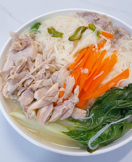Chinese Chicken Noodle Soup with Baby Bok Choy – Instant Pot Recipe