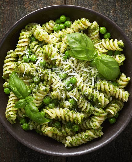 Pasta, Pesto and Peas