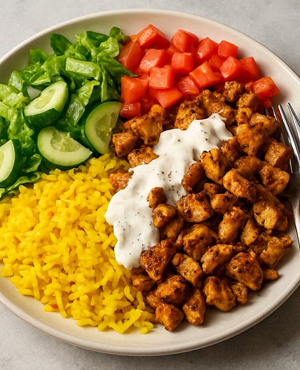 Halal Cart–Style Chicken and Rice