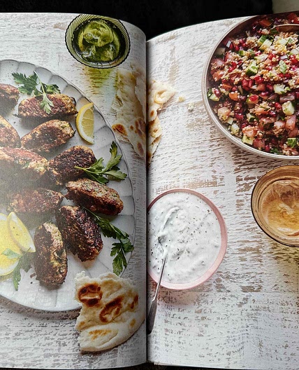 Spiced Turkey Koftas with Tabbouleh and Mint Yogurt