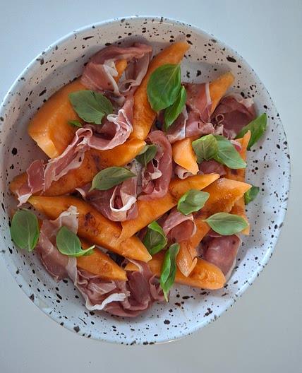 Melon and dry cured ham