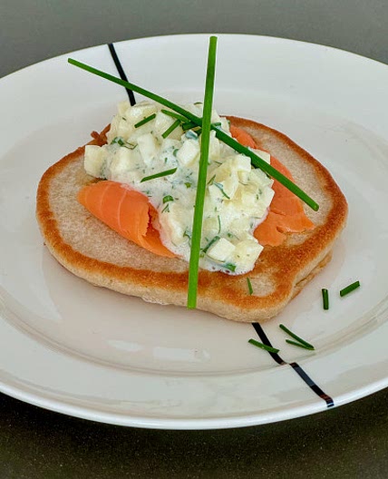Savory thick buckwheat blini