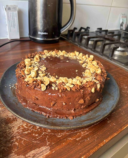 Entremet Double Mousse Lait & Noir — Insert Gianduja, Praliné
