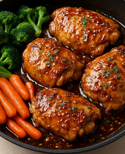 Honey Garlic Chicken (One Pan)