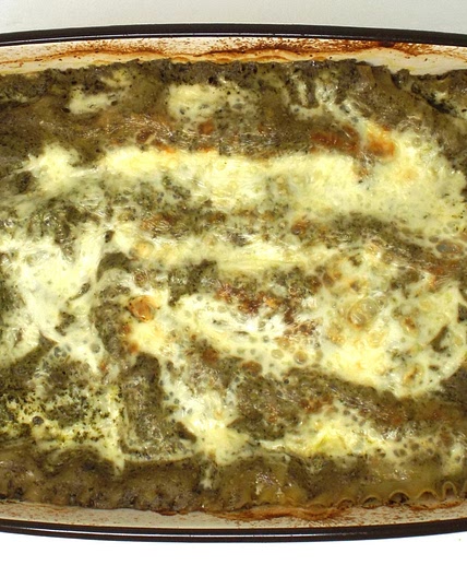 Three Cheese Pesto Lasagna