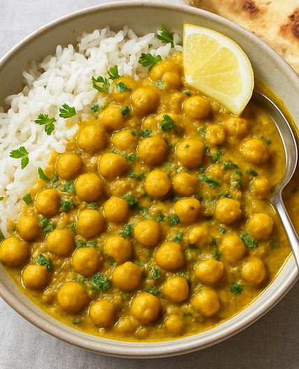 Spiced Chickpea Curry (No Tomato Version)