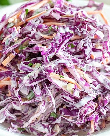 Red Cabbage Coleslaw