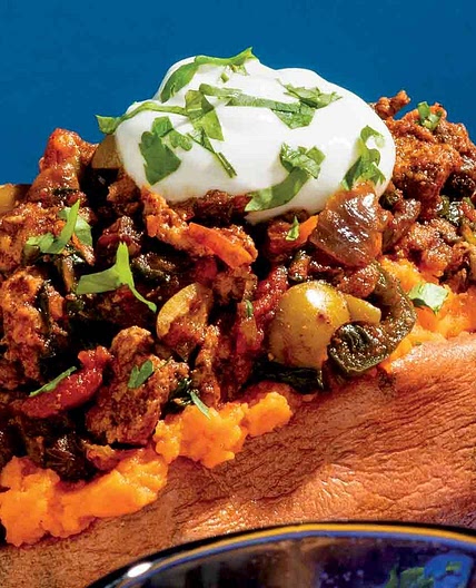 Picadillo Stuffed Sweet Potato