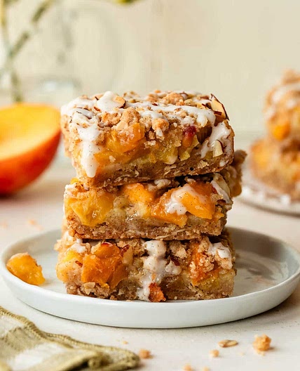 Peach Pie Crumb Bars
