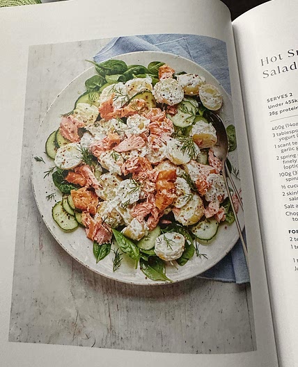 Hot Smoked Salmon Potato Salad with Vinaigrette