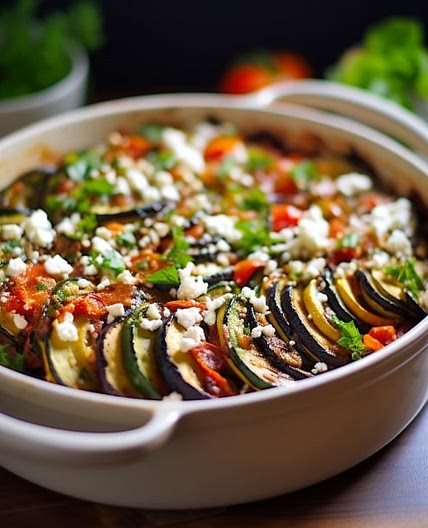 Ratatouille with Goat Cheese