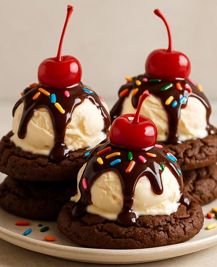 Brownie Sundae Cookies