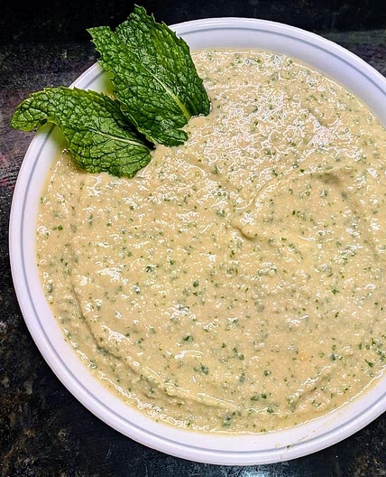 Dairy Free Creamy Mint Sauce