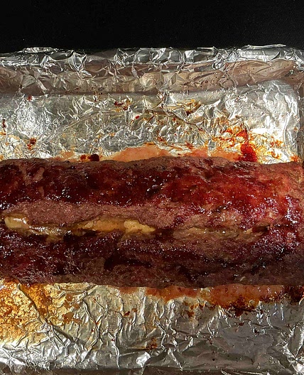 Smoked Cheese Stuffed Meatloaf 